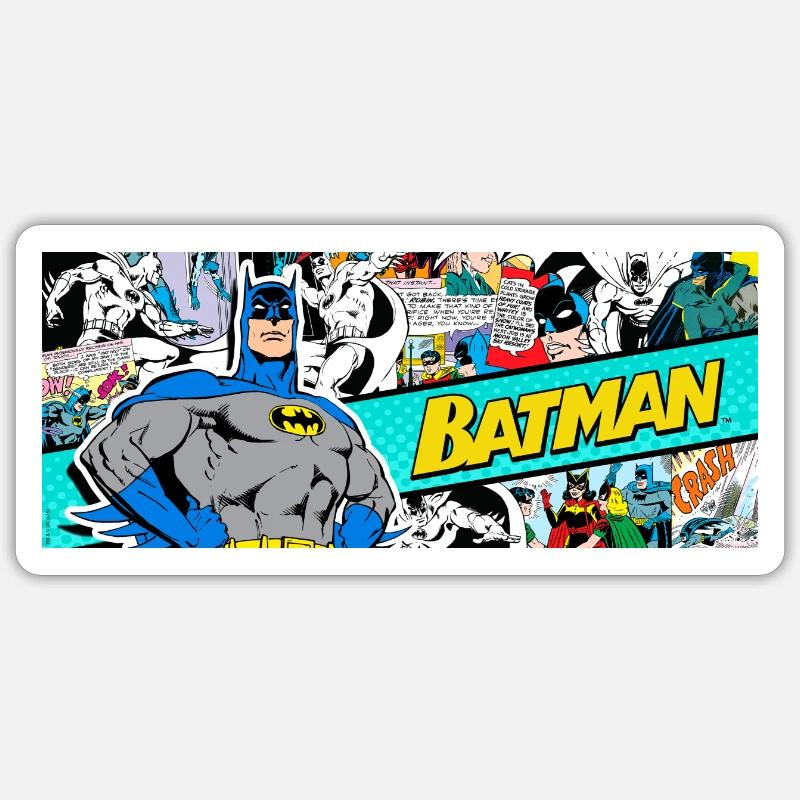 Batman Comic Mug - Sticker size S (10 x 10 cm) - white matte