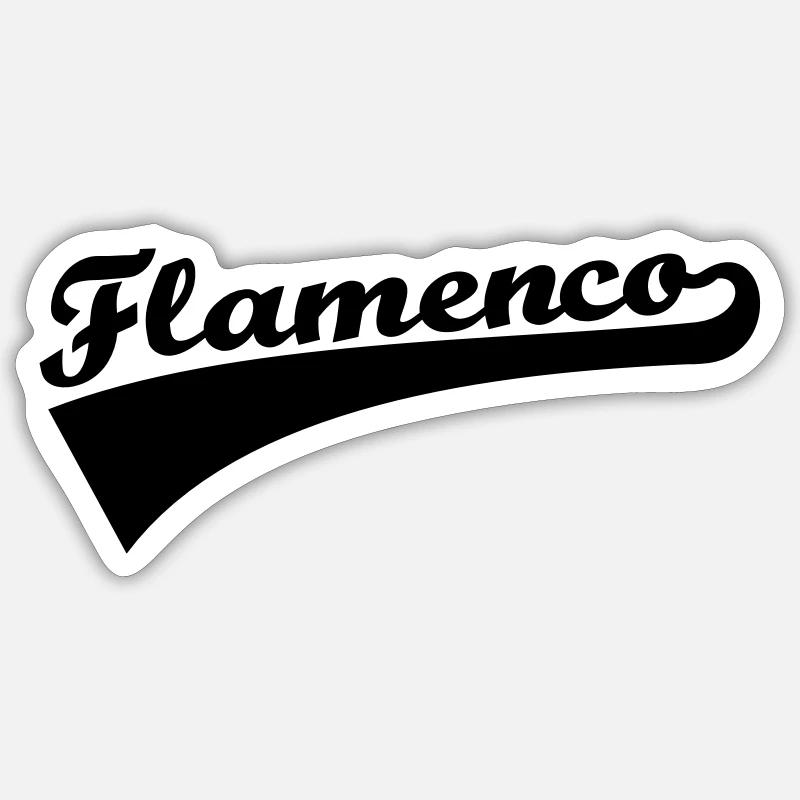 Flamenco Sticker size S (10 x 10 cm)