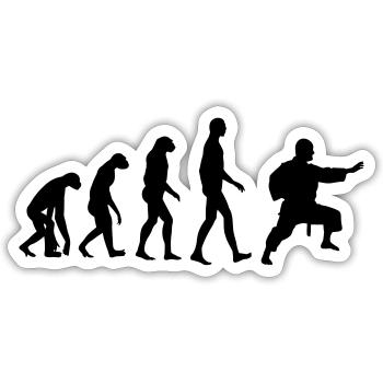 Jujutsu Jiu Jitsu Jiujitsu Ju-jitsu Jiu-jitsu - Sticker size S (10 x 10 cm) - white matte - Front