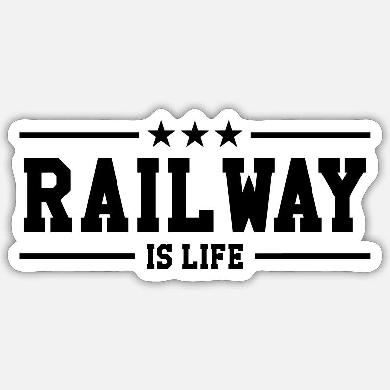 Railway Railwayman Cheminot Train Eisenbahn Sticker size S (10 x 10 cm)