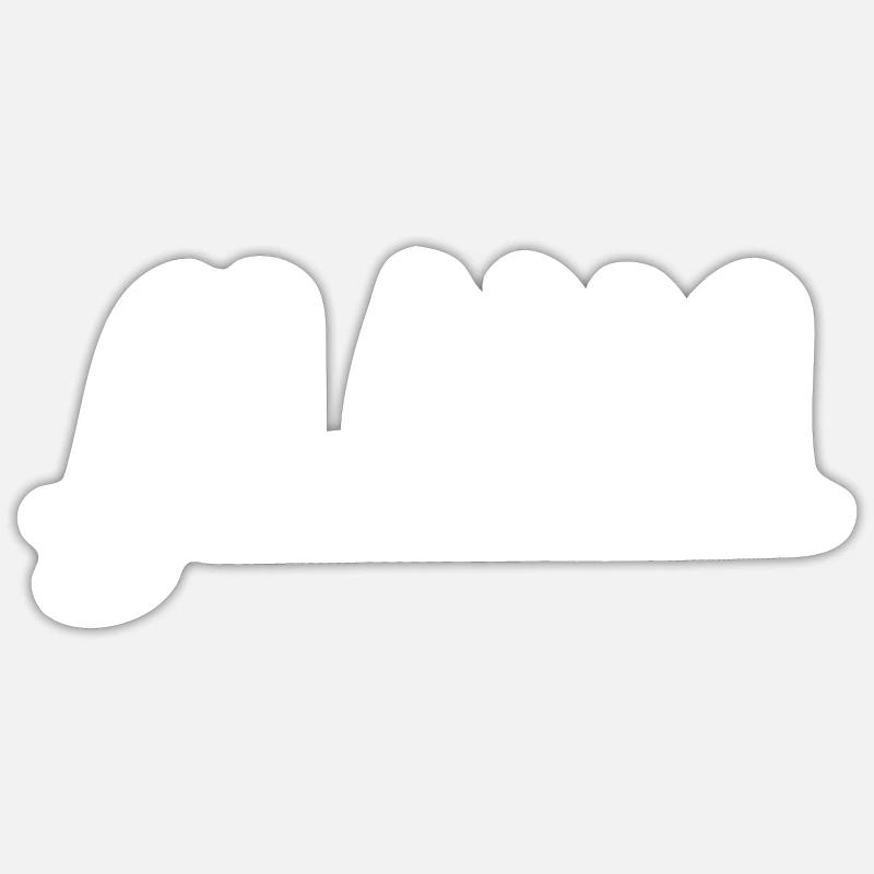 Aloha - Sticker size S (10 x 10 cm) - white matte