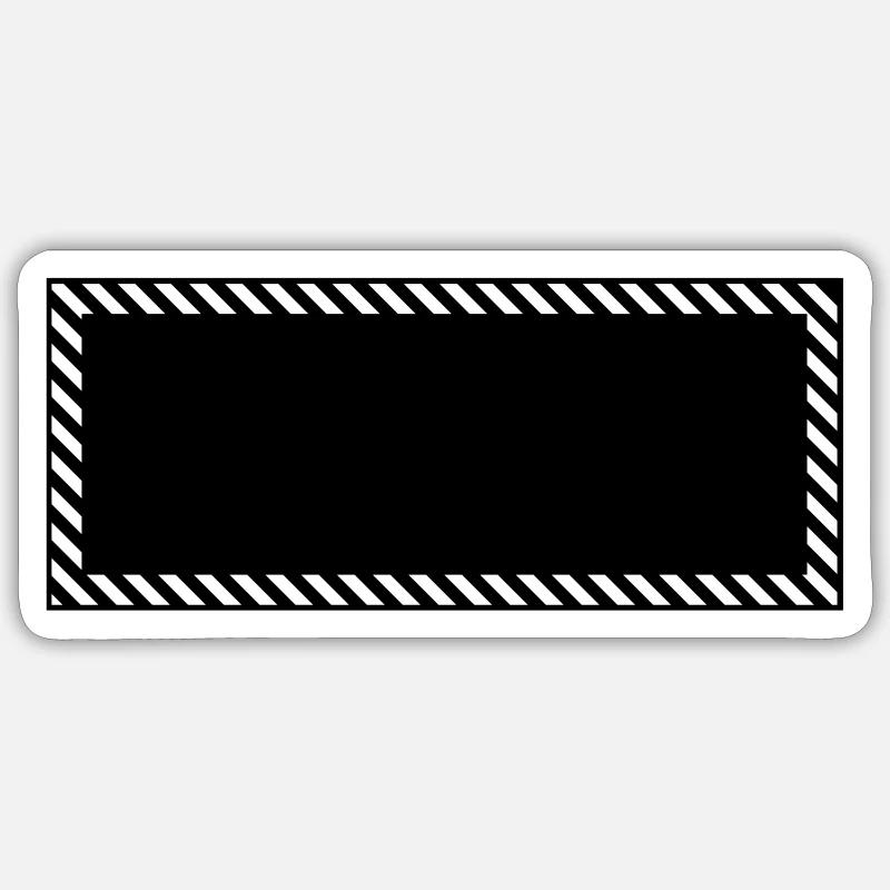 Frame - Sticker Größe S (10 x 10 cm) - Mattweiß