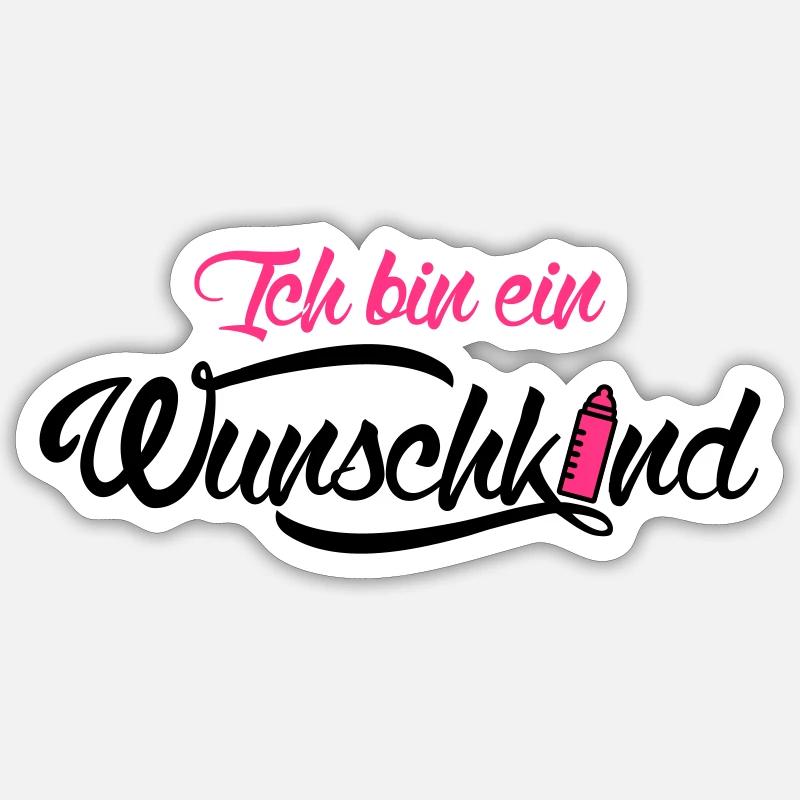 I am a child - Sticker size S (10 x 10 cm) - white matte