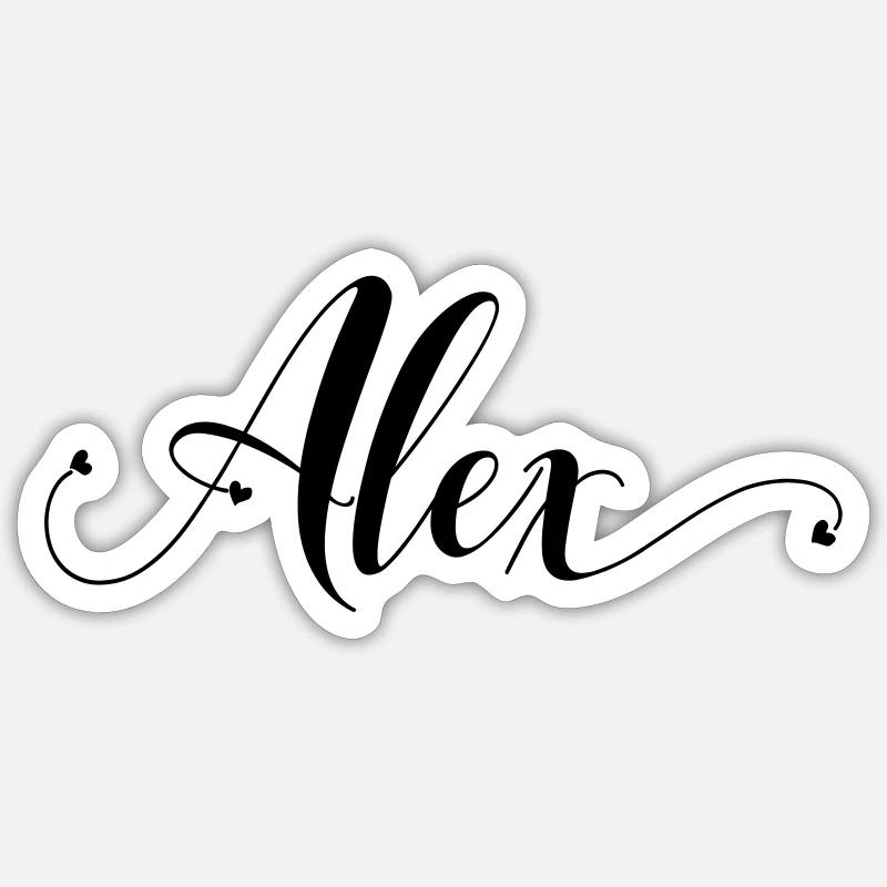 (alex) Sticker Größe S (10 x 10 cm)