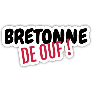 Bretagne / Breton / Bretonne / BZH / Breizh - Sticker taille S (10 x 10 cm) - blanc mat - Devant