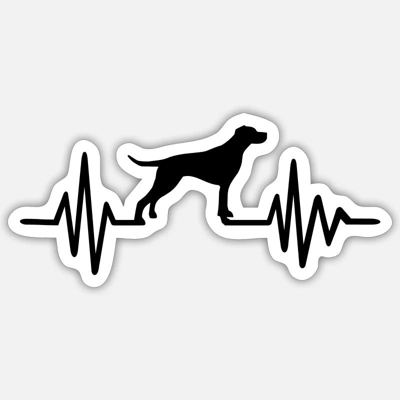 English Pointer - Sticker size S (10 x 10 cm) - white matte