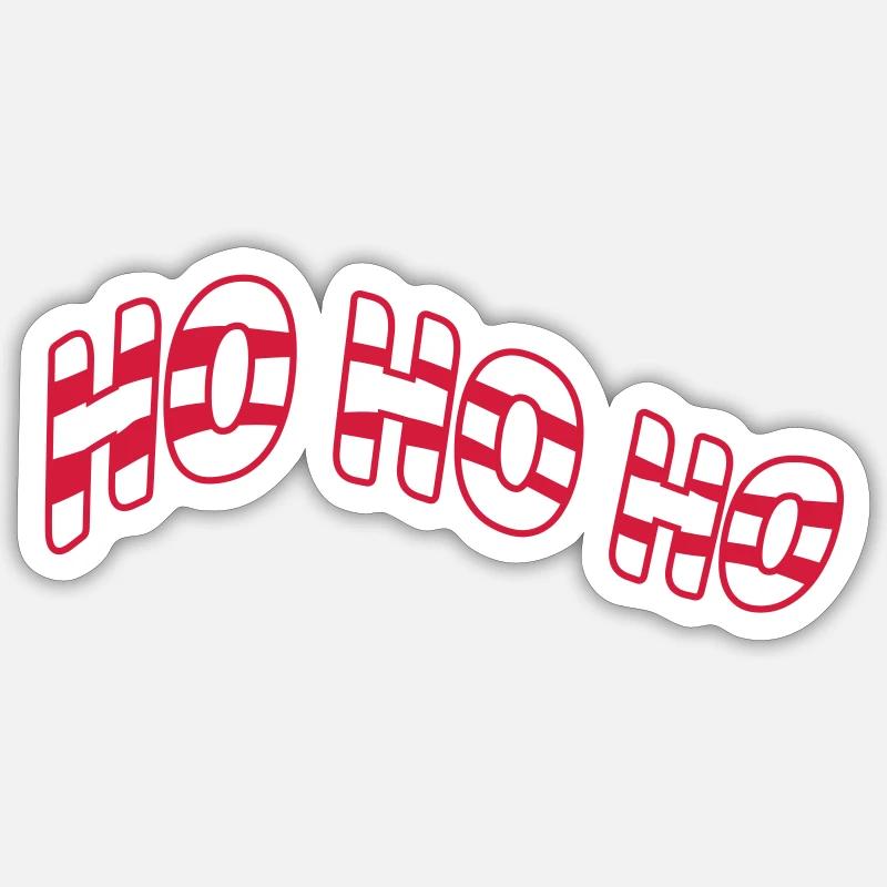 Stripe Design Ho - Sticker size S (10 x 10 cm) - white matte