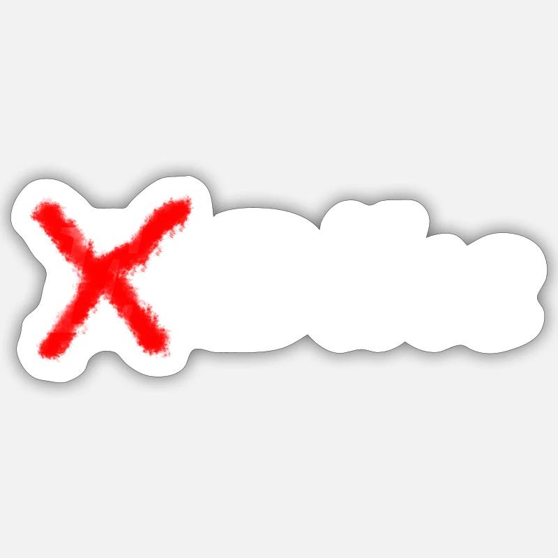 Aucune idée de cadeau de vélo électrique - Sticker taille S (10 x 10 cm) - blanc mat