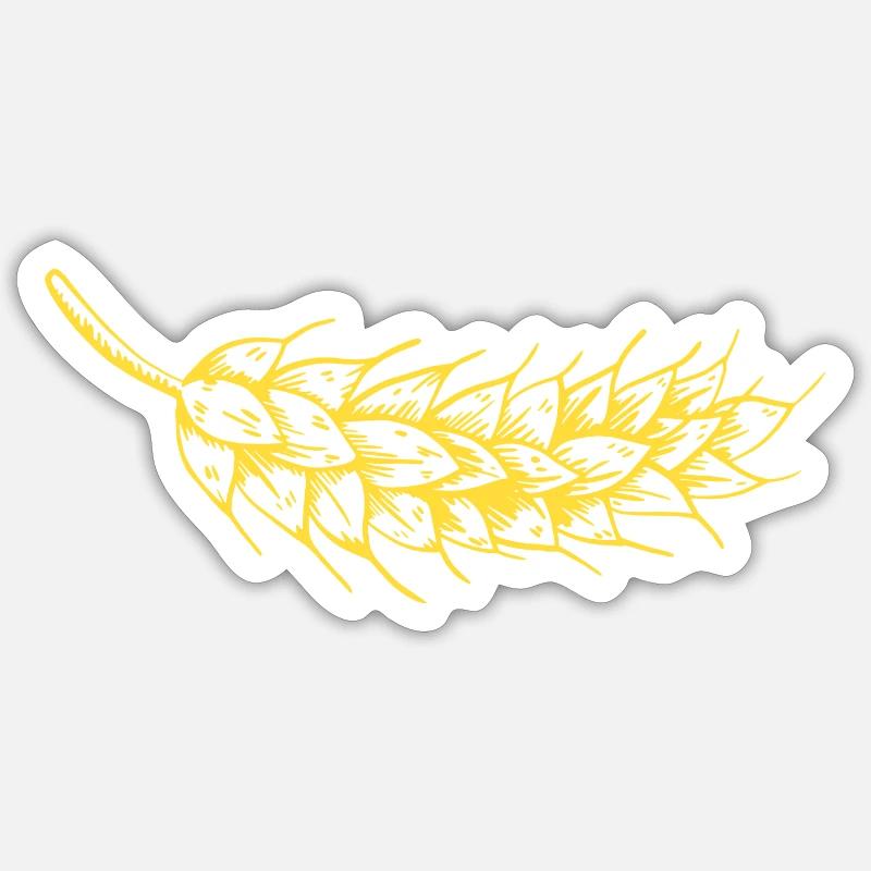 Cereal grain wheat rye barley gift idea Sticker size S (10 x 10 cm)
