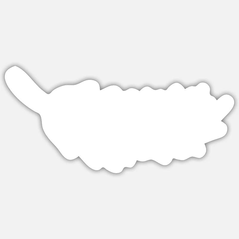 Idée cadeau orge seigle grain blé - Sticker taille S (10 x 10 cm) - blanc mat