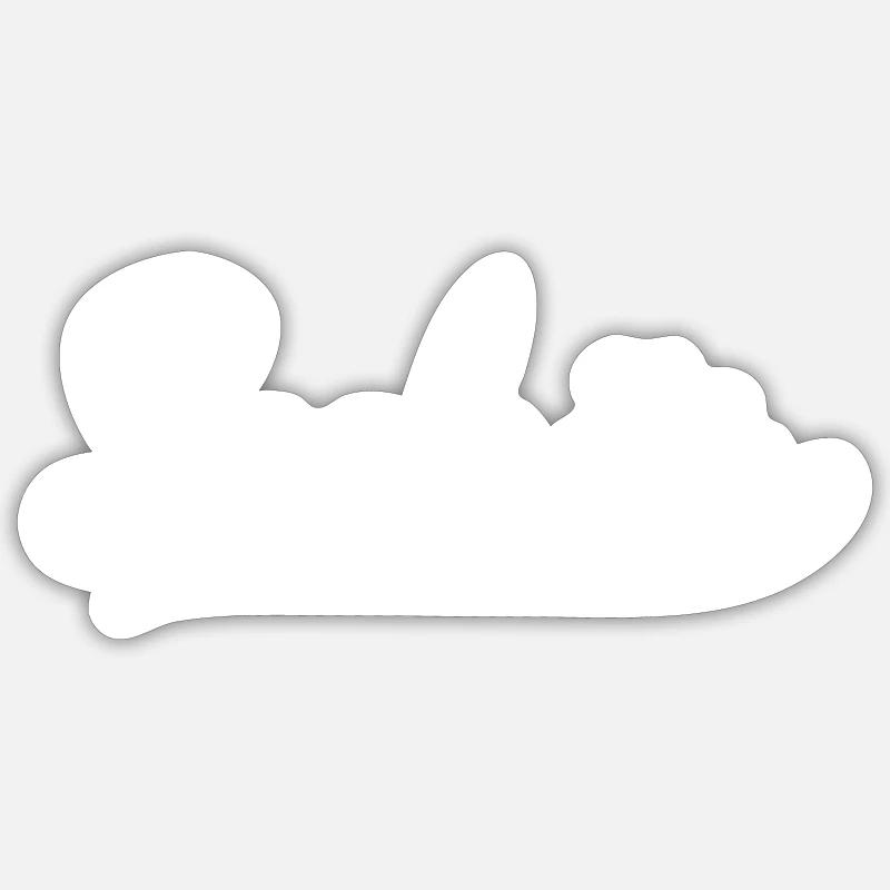 seebär - Sticker Größe S (10 x 10 cm) - Mattweiß