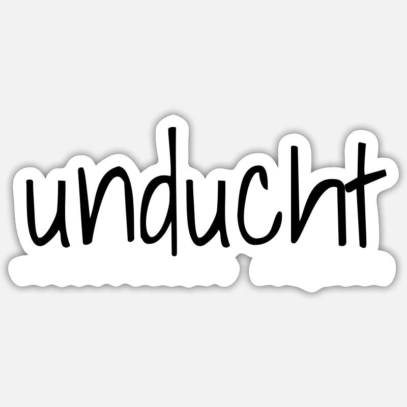 Unducht Neu & Verspielt Sticker Größe S (10 x 10 cm)
