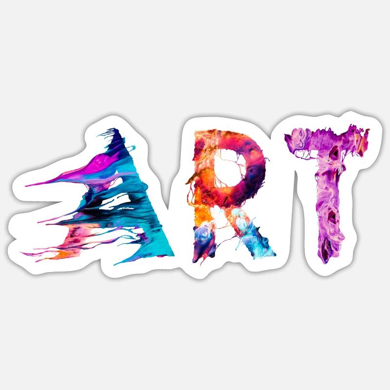 Art - Sticker taille S (10 x 10 cm) - blanc mat