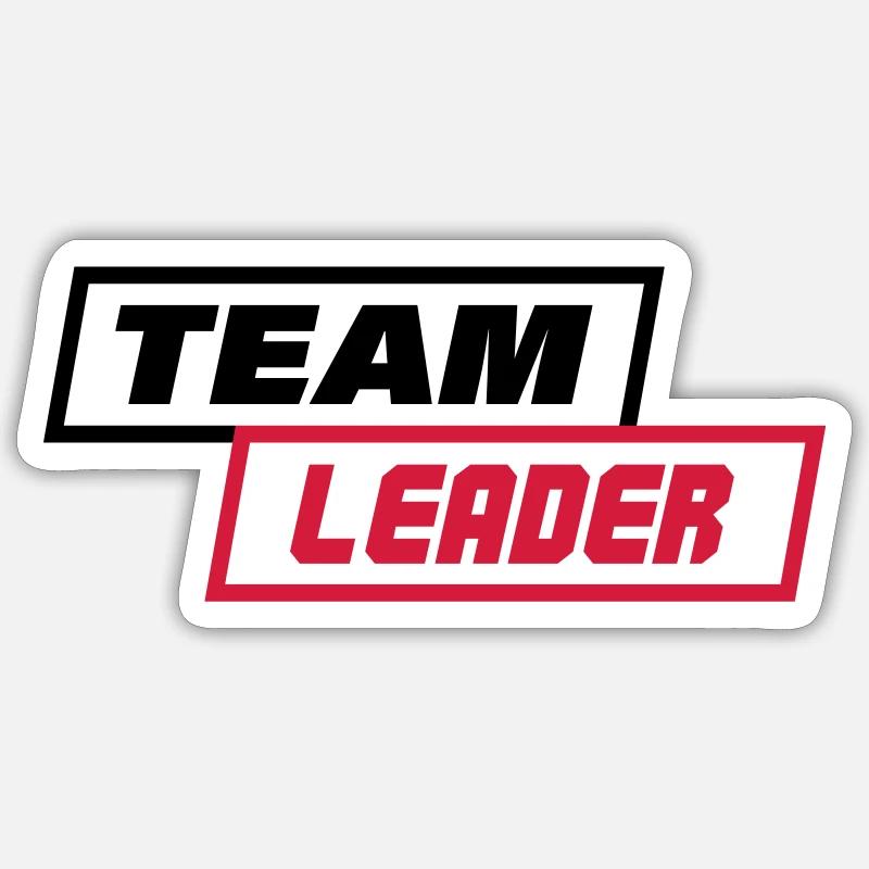 TEAM LEADER Sticker size S (10 x 10 cm)