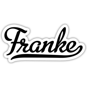Franke - Sticker Größe S (10 x 10 cm) - Mattweiß - Vorne
