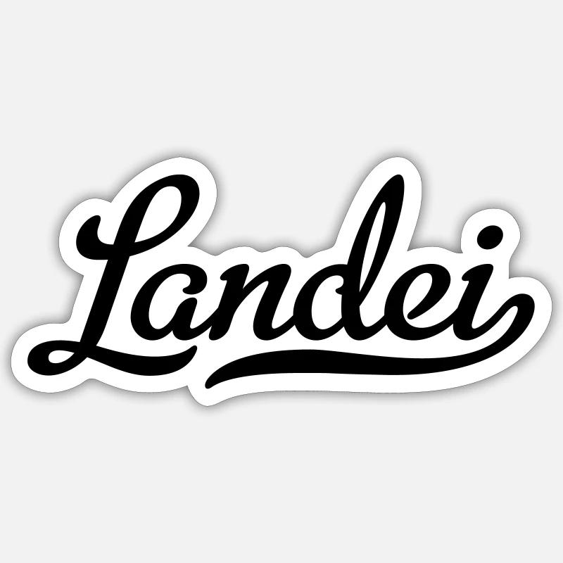 landei - Sticker Größe S (10 x 10 cm) - Mattweiß
