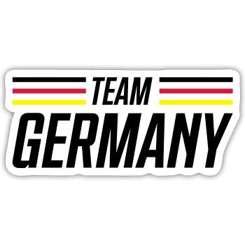 germany flag germany team - Sticker size S (10 x 10 cm) - white matte - Front