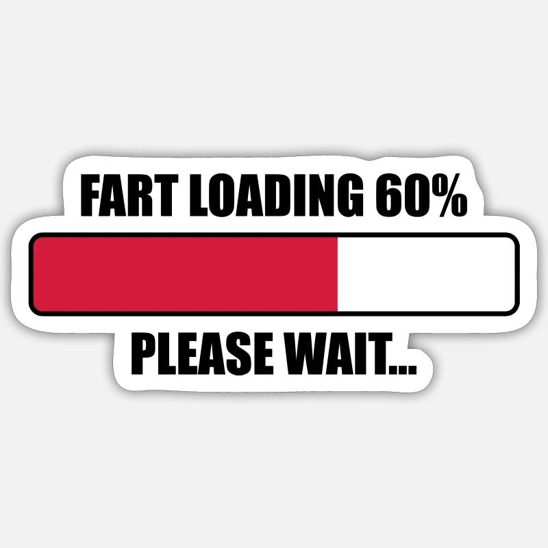Pet in progress, wait ... - Sticker size S (10 x 10 cm) - white matte