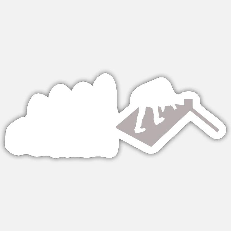 Dachdecker Evolution Sticker Größe S (10 x 10 cm)