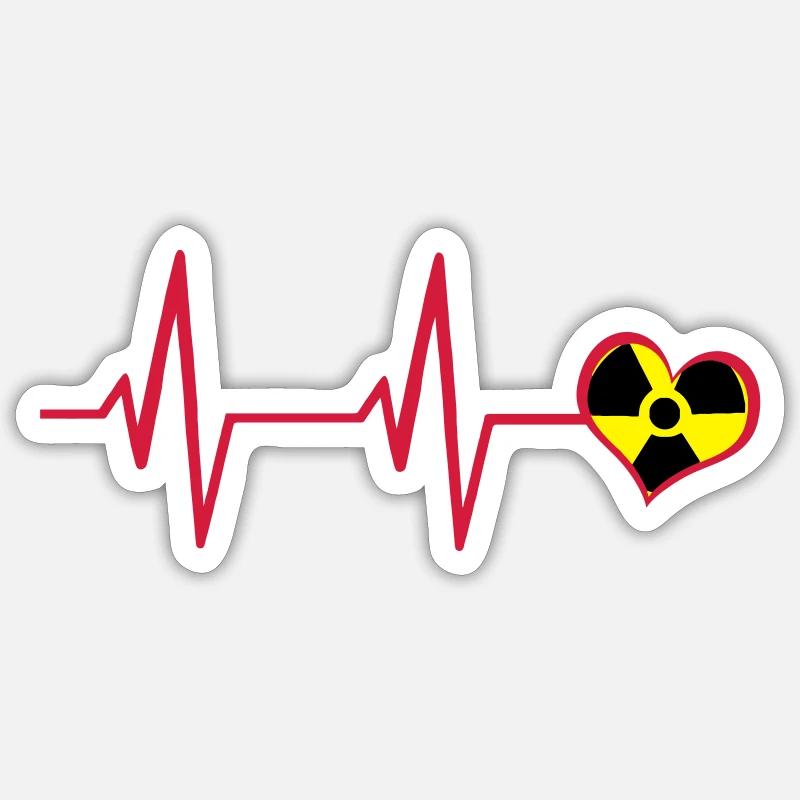 Cardio RX - Sticker taille S (10 x 10 cm) - blanc mat