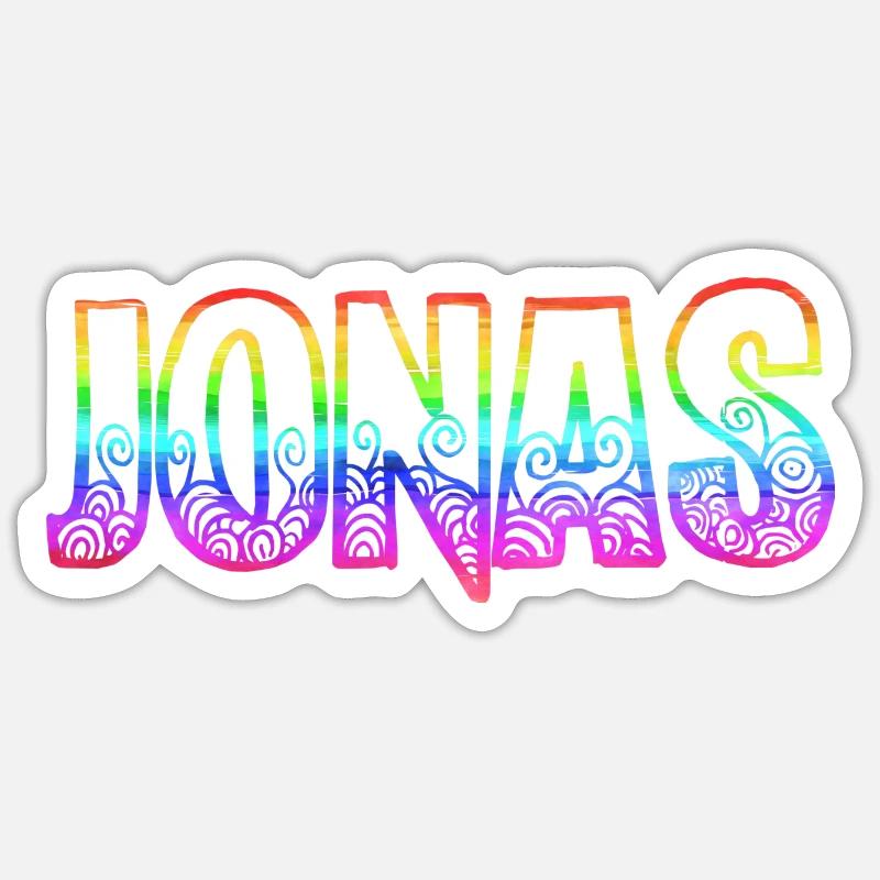 jonas rs rainbow Sticker size S (10 x 10 cm)
