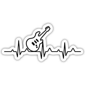 Music Musik - Sticker Größe S (10 x 10 cm) - Mattweiß - Vorne