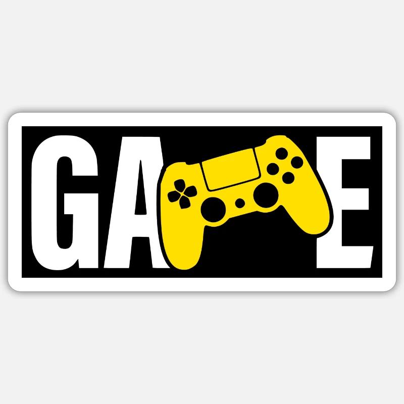 Game - Sticker size S (10 x 10 cm) - white matte