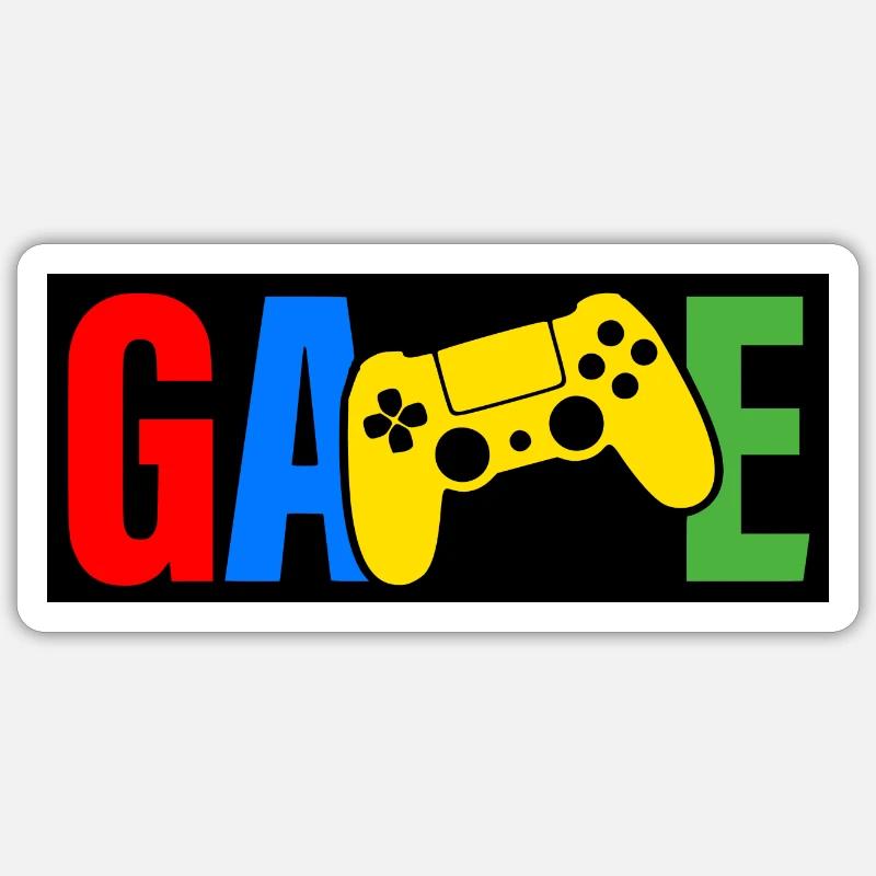 Console - Sticker taille S (10 x 10 cm) - blanc mat