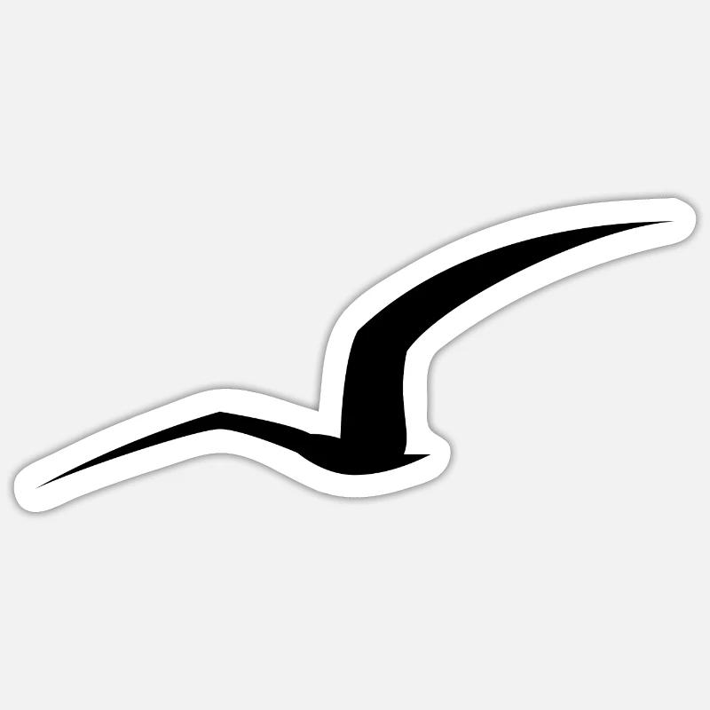 Möwe Silhouette Sticker Größe S (10 x 10 cm)