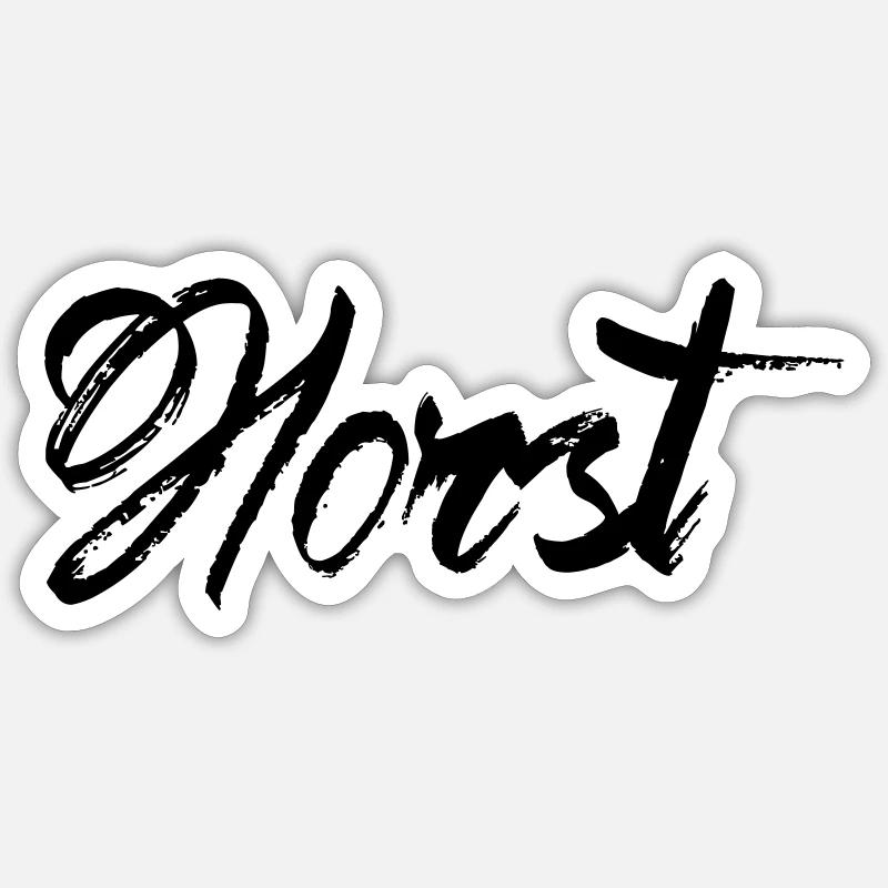 Horst - Sticker taille S (10 x 10 cm) - blanc mat