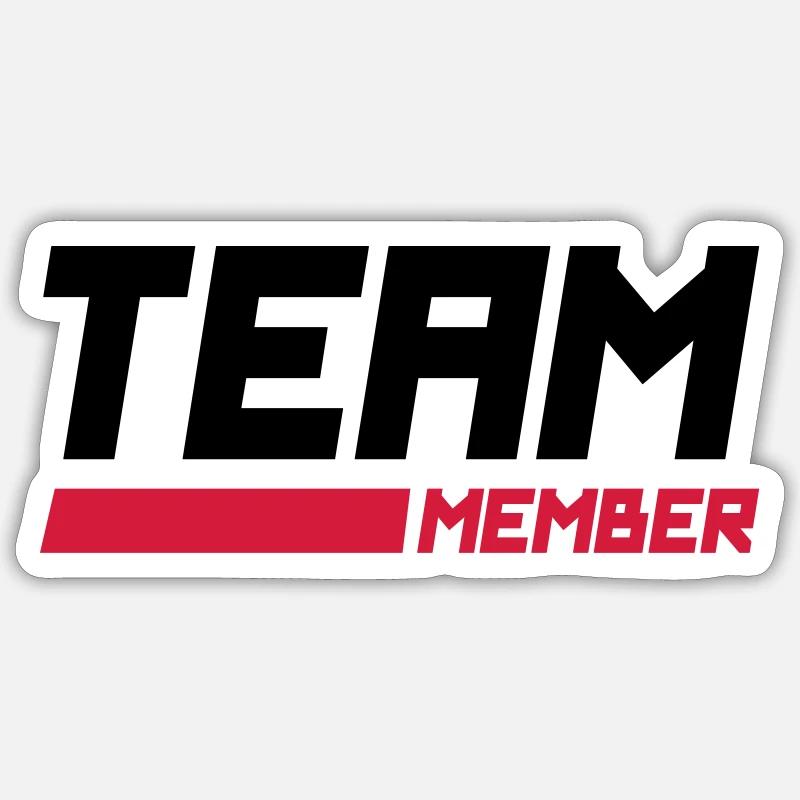team member Sticker size S (10 x 10 cm)