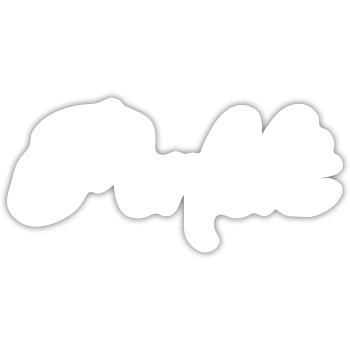 perfekt - Sticker Größe S (10 x 10 cm) - Mattweiß - Vorne