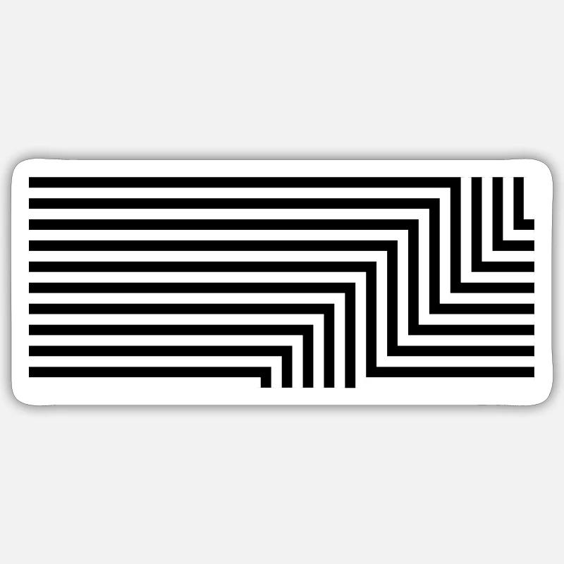 virage sur les lignes Sticker taille S (10 x 10 cm)