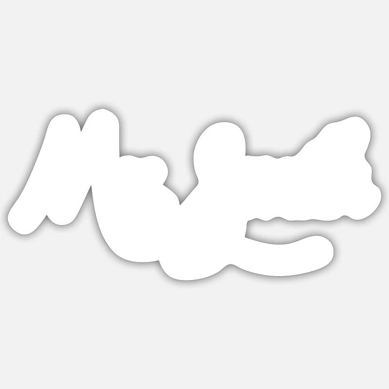 MR SMITH SMITH - Sticker Größe S (10 x 10 cm) - Mattweiß