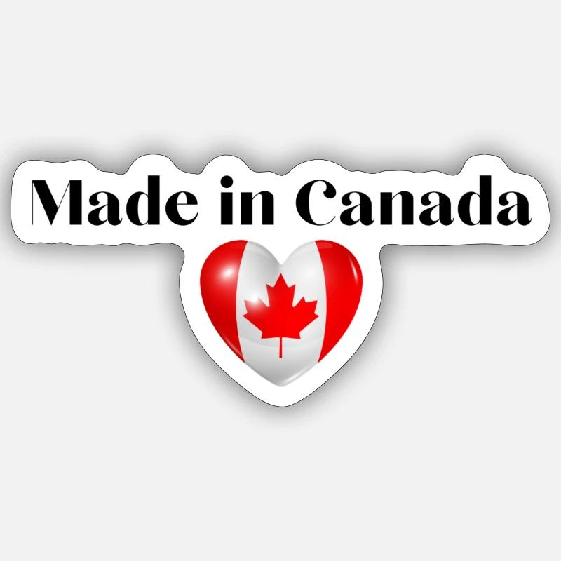 Canada Canada Cadeau Sticker taille S (10 x 10 cm)