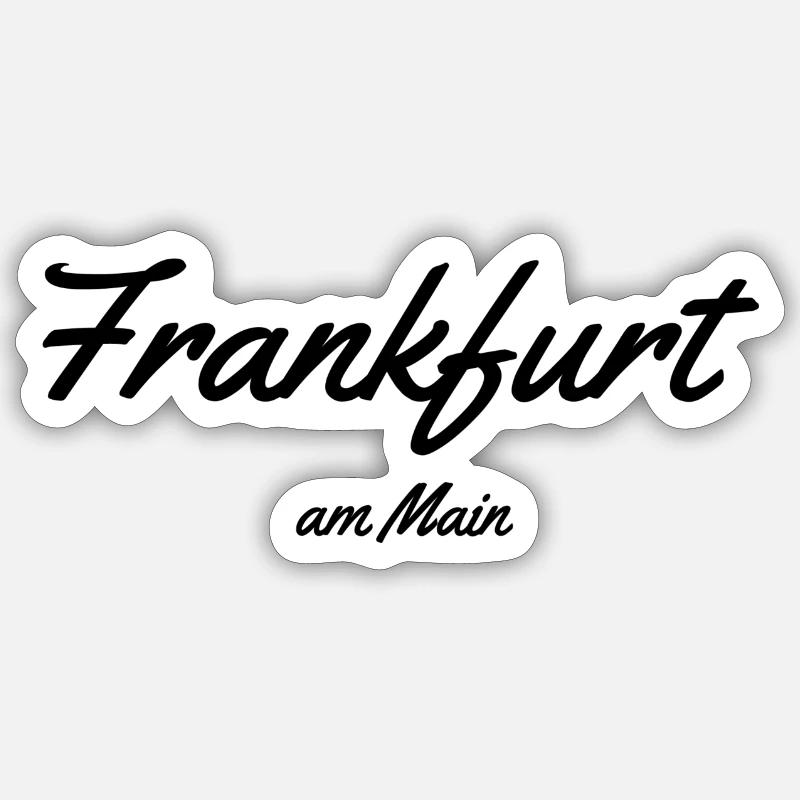 Frankfurt am Main - Sticker size S (10 x 10 cm) - white matte