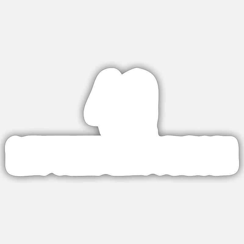 Vierzig 40 - Sticker Größe S (10 x 10 cm) - Mattweiß