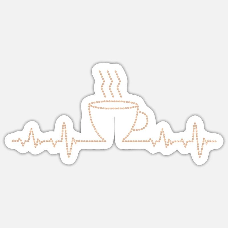 Kaffee Sticker Größe S (10 x 10 cm)