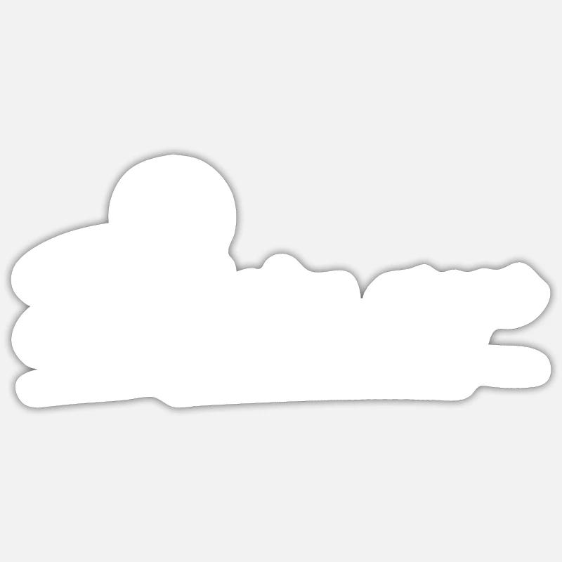 Christliche Sprüche - Sticker Größe S (10 x 10 cm) - Mattweiß