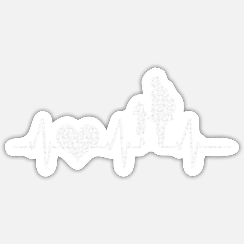 Mutter Und Tochter Muttertag Geschenk Sticker Größe S (10 x 10 cm)