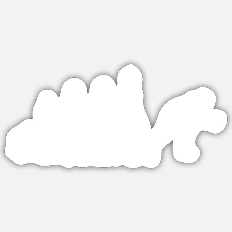 Graffiti Sprayer Evolution - Sticker size S (10 x 10 cm) - white matte