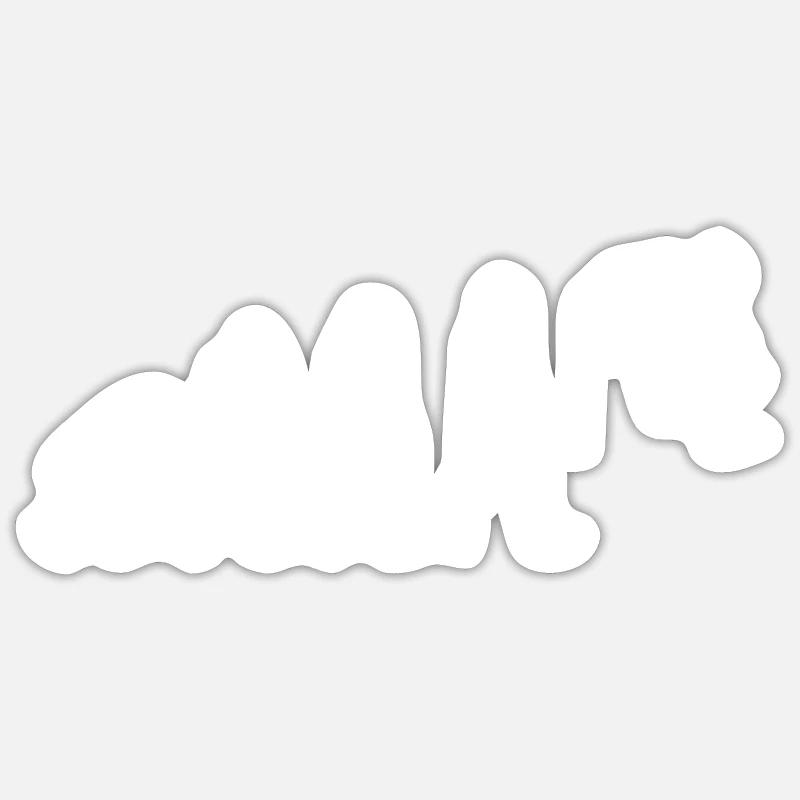 Skateboarding Skate Skater Evolution Skateboard - Sticker taille S (10 x 10 cm) - blanc mat