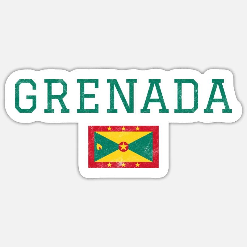 Grenade - Sticker taille S (10 x 10 cm) - blanc mat