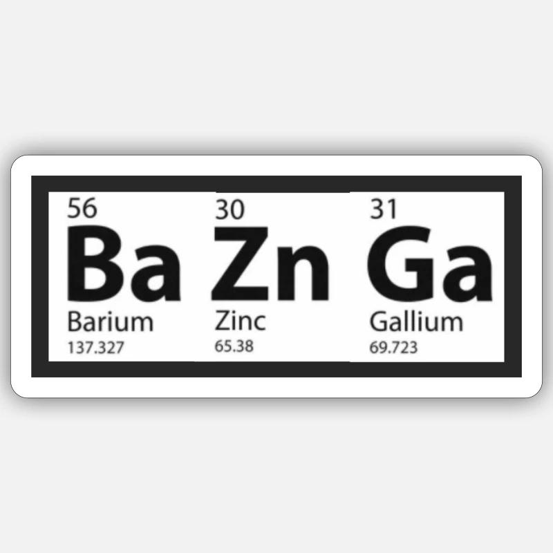 Bazingaa Sticker size S (10 x 10 cm)