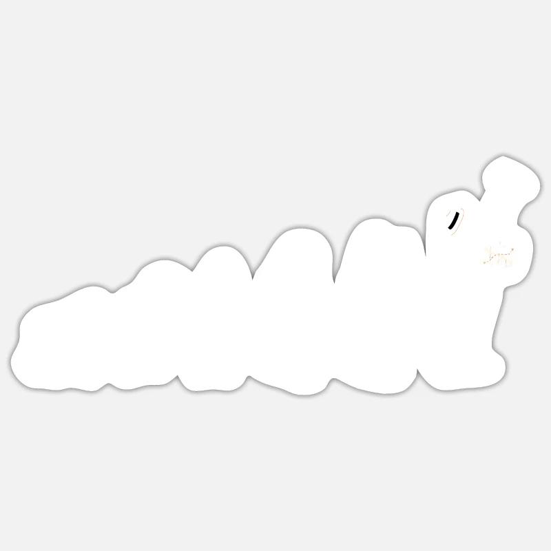 Archéologue Evolution - Sticker taille S (10 x 10 cm) - blanc mat