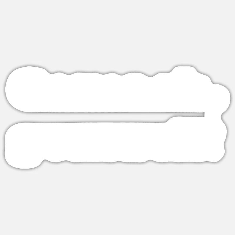 Gemach Gemach! - white - Sticker Größe S (10 x 10 cm) - Mattweiß