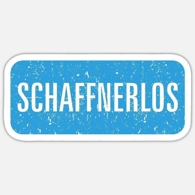Schaffnerlos - Sticker Größe S (10 x 10 cm) - Mattweiß