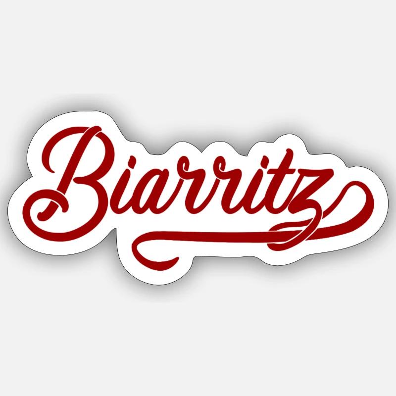 Biarritz - Sticker size S (10 x 10 cm) - white matte