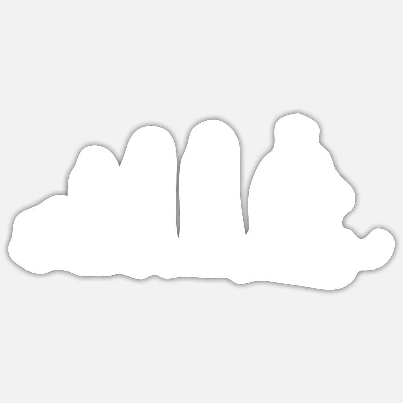 évolution ski Sticker taille S (10 x 10 cm)