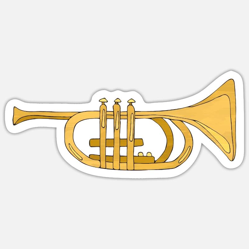 Instrument de musique Sticker taille S (10 x 10 cm)